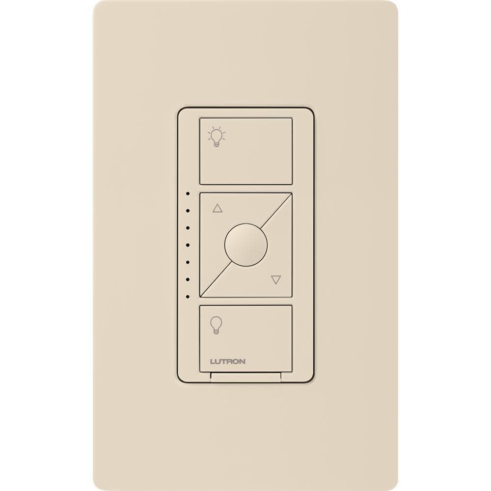 Lutron Caseta Smart Lighting Dimmer Switch for ELV Bulbs, 250-Watt LED Bulbs, Light Almond (PD-5NE-LA)