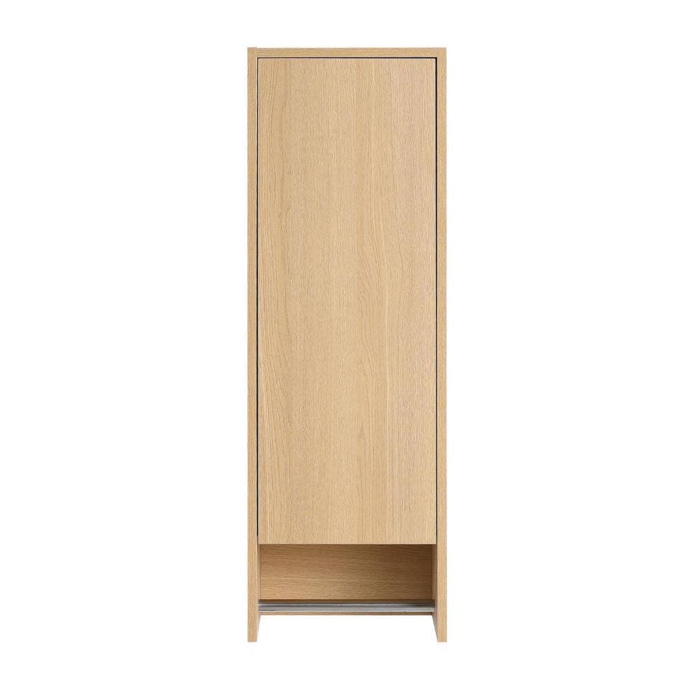 Malwee 12 in. Unassembled Plywood Bathroom Storage Wall Cabinet in Light Oak (2)