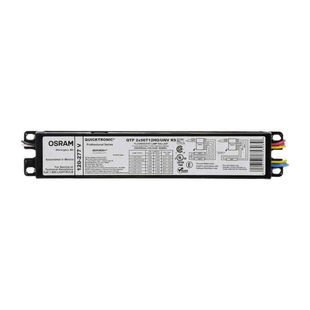 Sylvania QUICKTRONIC 2 x 96-Watt, 120-Volt/277-Volt T12 Fluorescent Electronic Ballast, High Output (3)