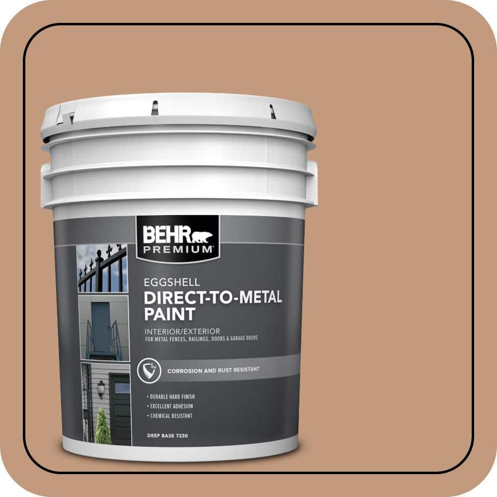BEHR PREMIUM 5 gal. #PPU3-12 Egyptian Pyramid Eggshell Direct to Metal Interior/Exterior Paint