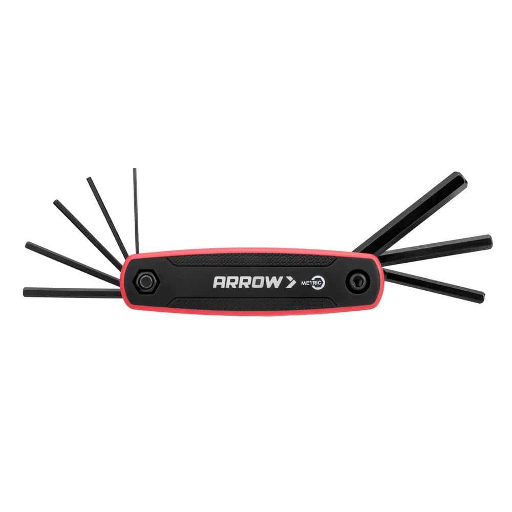 Arrow Fastener Arrow Folding Hex Key Set with SAE Measurements-(8-Pieces)