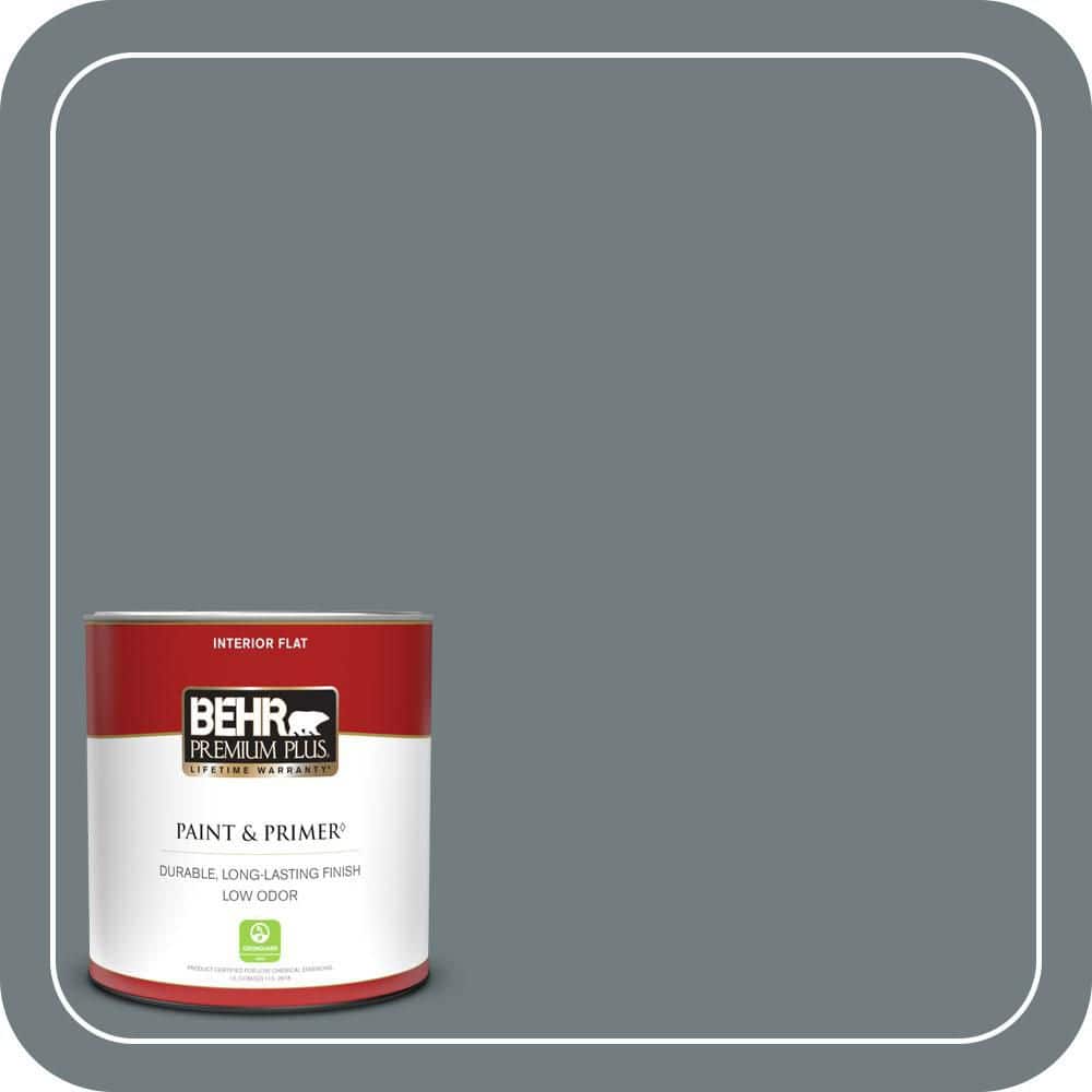 BEHR PREMIUM PLUS #720F-5 Hidden Peak Flat Interior/Exterior Paint & Primer Color Sample
