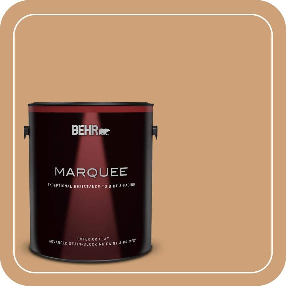 BEHR MARQUEE 1 gal. #PPU4-16 Kenya Flat Exterior Paint & Primer