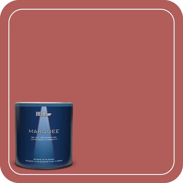 BEHR PREMIUM PLUS #160D-6 Pottery Red Enamel Low Odor & Primer (3)