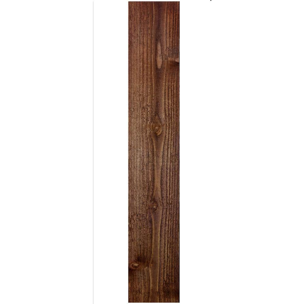 Alta Forest Products 5/8 in. x 7-1/2 in. x 6 ft. Prefinished Brown Douglas Fir Flat-Top Wood Fence Picket (2)