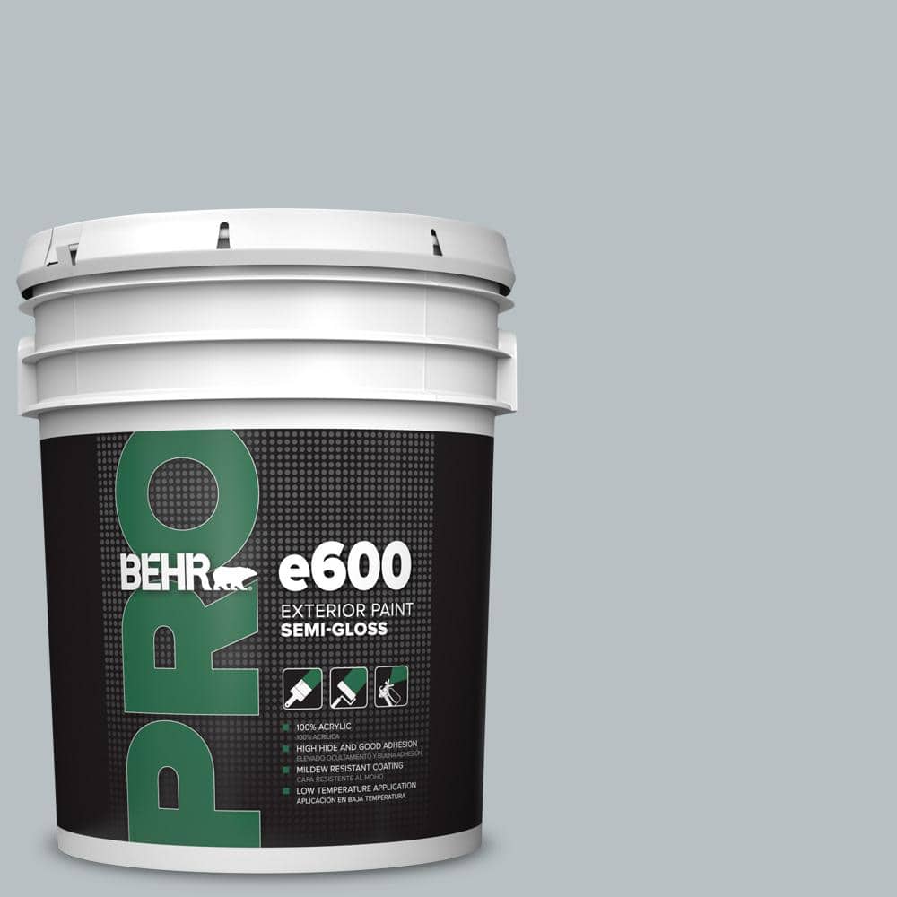 BEHR PRO 5 gal. #750E-3 Skyline Steel Semi-Gloss Exterior Paint