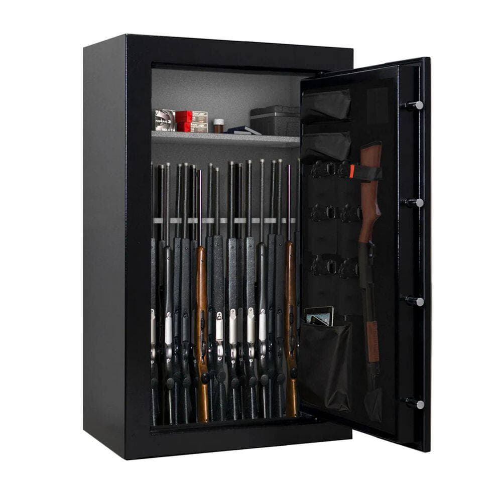 CANNON 49-Gun, 45 min. Fire Resistant Safe, Electronic Lock, Gun Safe, Hammertone Black Gloss (2)