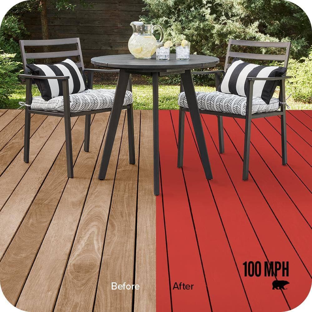 BEHR DECKplus #P170-7 Mph Color Waterproofing Exterior Wood Stain (2)