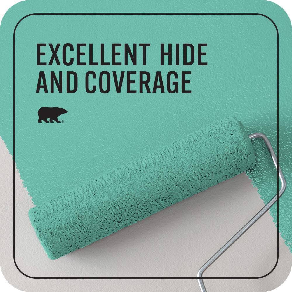 BEHR PREMIUM PLUS 1 qt. #P440-4 March Aquamarine Flat EcoMix Plant-Based Interior Paint & Primer (2)