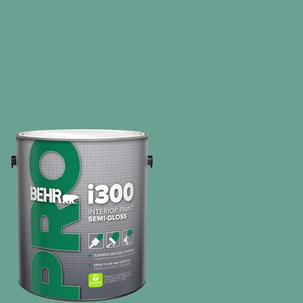 BEHR PRO 1 gal. #T17-15 Jade Dragon Semi-Gloss Interior Paint (2)