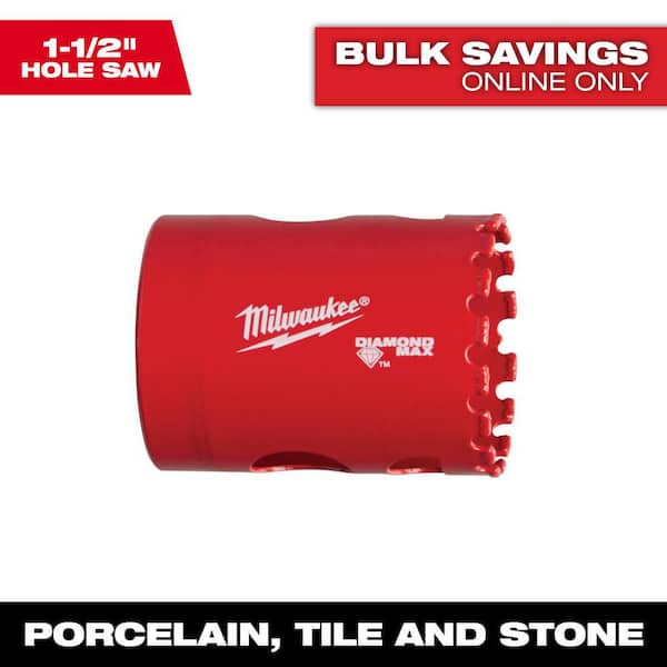 Milwaukee 1-1/2 in. Diamond Max Hole Saw (2)