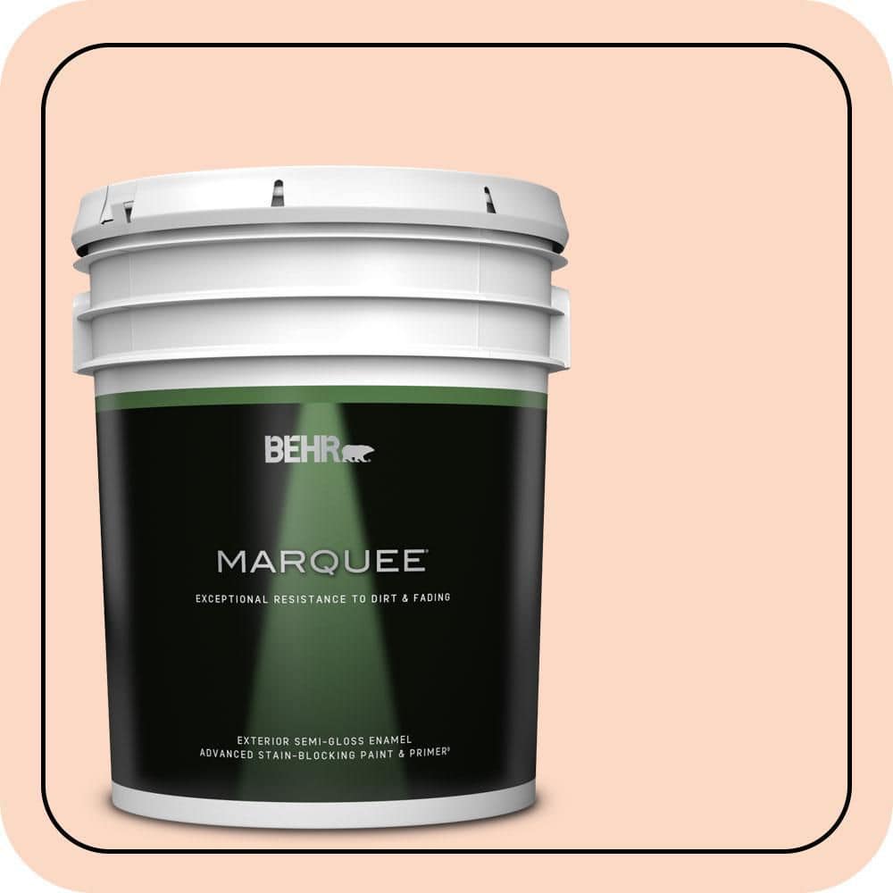 BEHR MARQUEE 5 gal. #P190-1 Fire Mist Semi-Gloss Enamel Exterior Paint & Primer