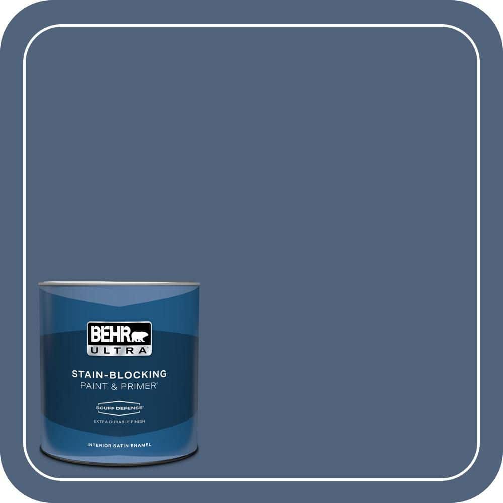 BEHR ULTRA 1 qt. #PMD-64 Evening Symphony Extra Durable Satin Enamel Interior Paint & Primer