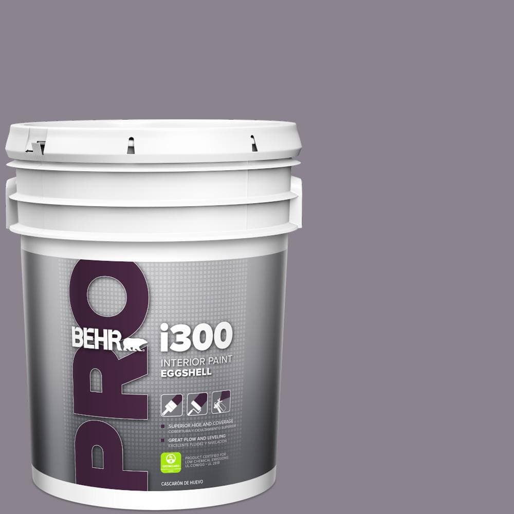 BEHR PRO 5 gal. #670F-5 Gothic Amethyst Eggshell Interior Paint