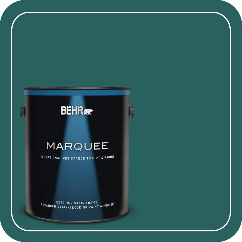 BEHR MARQUEE 1 gal. #MQ6-05 Verdant Forest Satin Enamel Exterior Paint & Primer (1)
