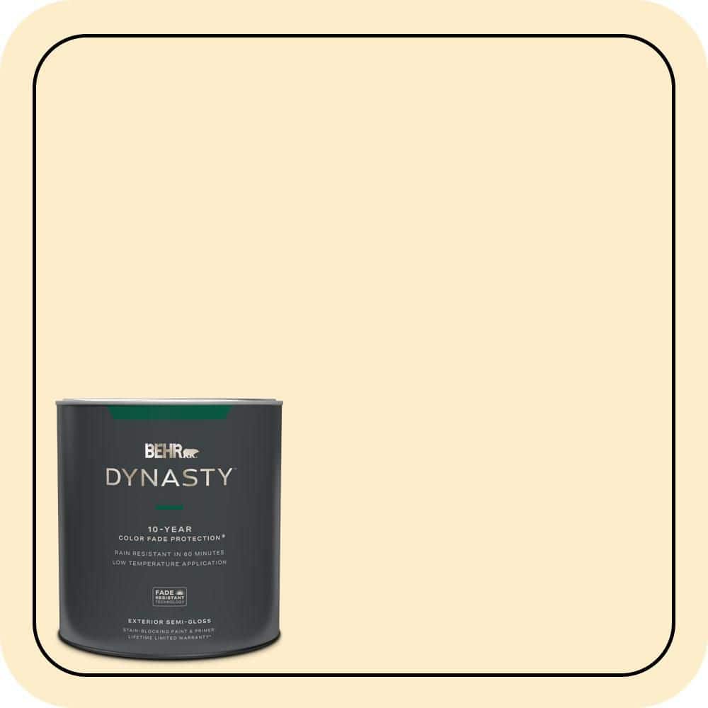 BEHR DYNASTY 1 qt. #P270-1 Honey Infusion Semi-Gloss Exterior Stain-Blocking Paint & Primer