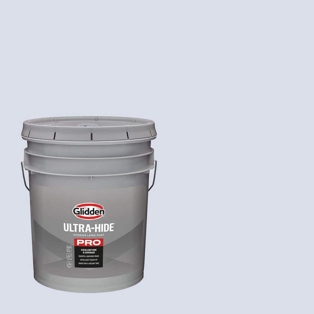 Glidden Ultra-Hide 5 gal. PPG1245-2 Pale Lilac Ultra Flat Interior Paint
