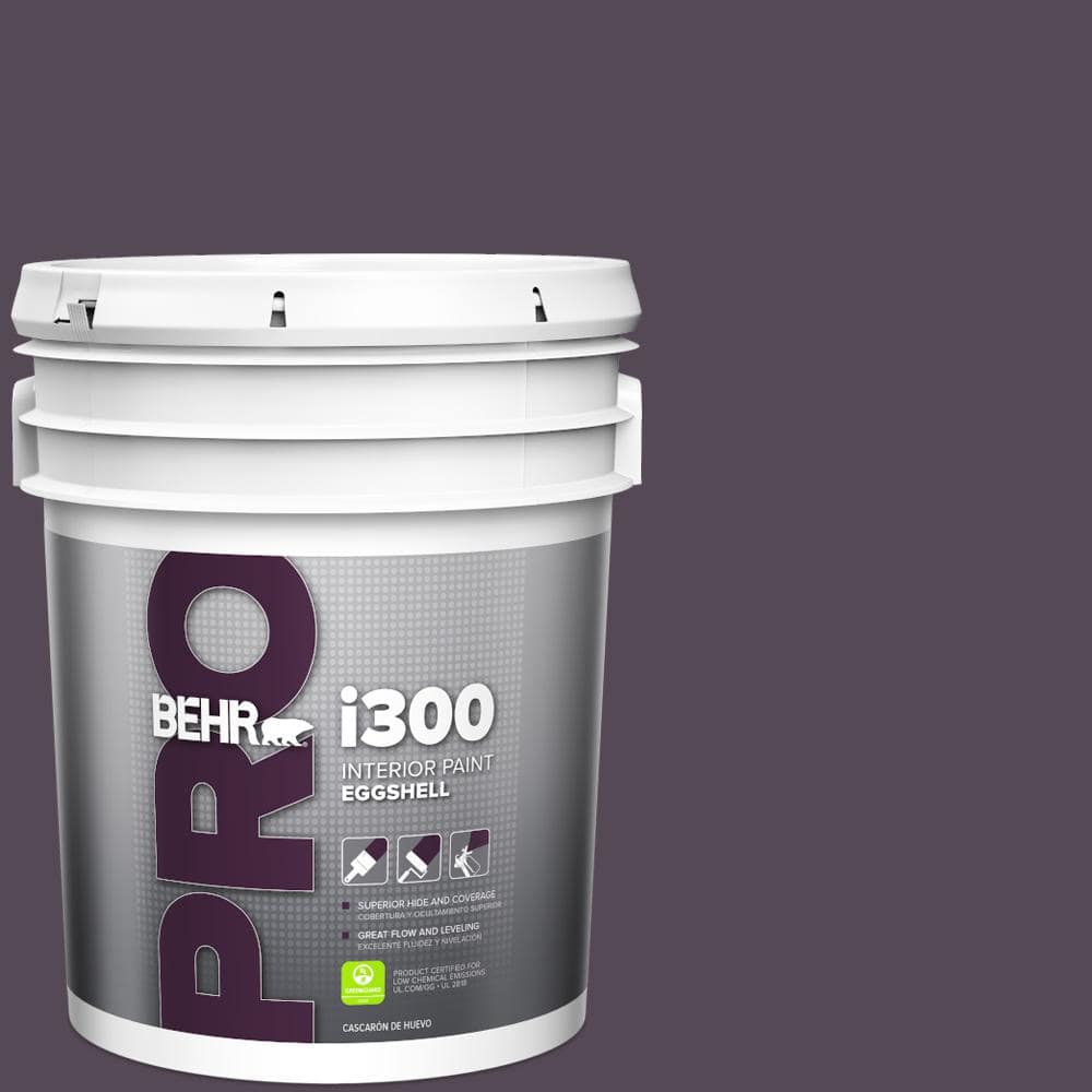 BEHR PRO 5 gal. #BXC-51 Deep Mulberry Eggshell Interior Paint