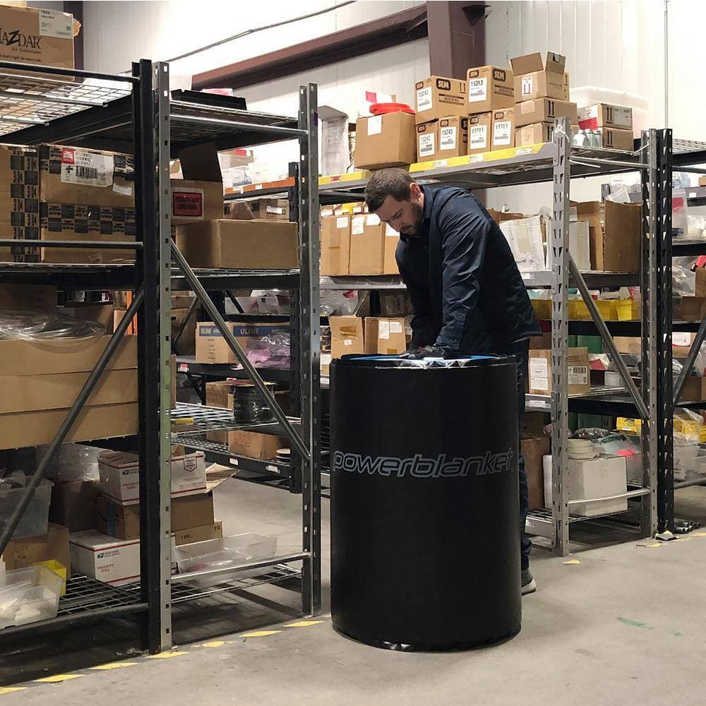 Powerblanket Insulated 15 Gal. Drum Heating Blanket - Barrel Heater, Fixed Temp 100°F, Freeze Protection, Process Heating (2)