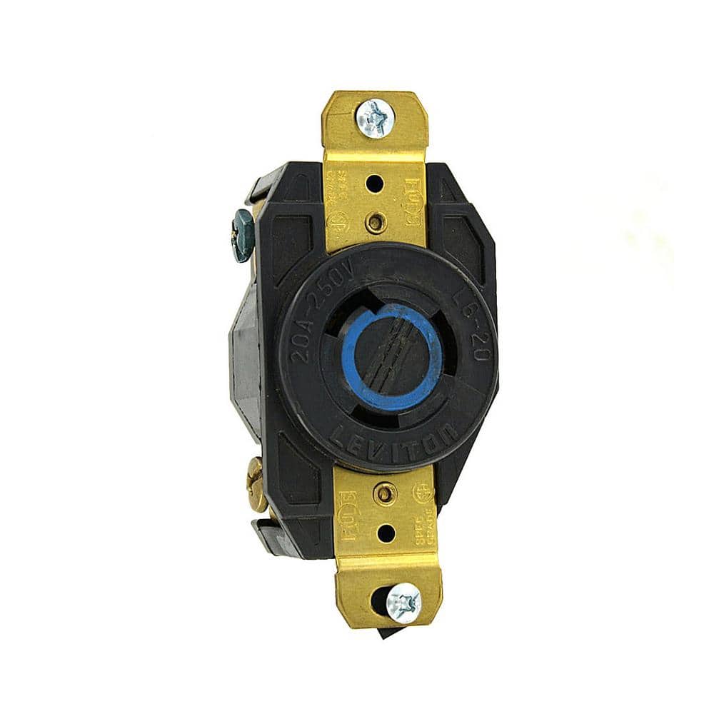 Leviton 250-Volt Flush Mounting Isolated Ground Locking Outlet, 2320-IG (1)