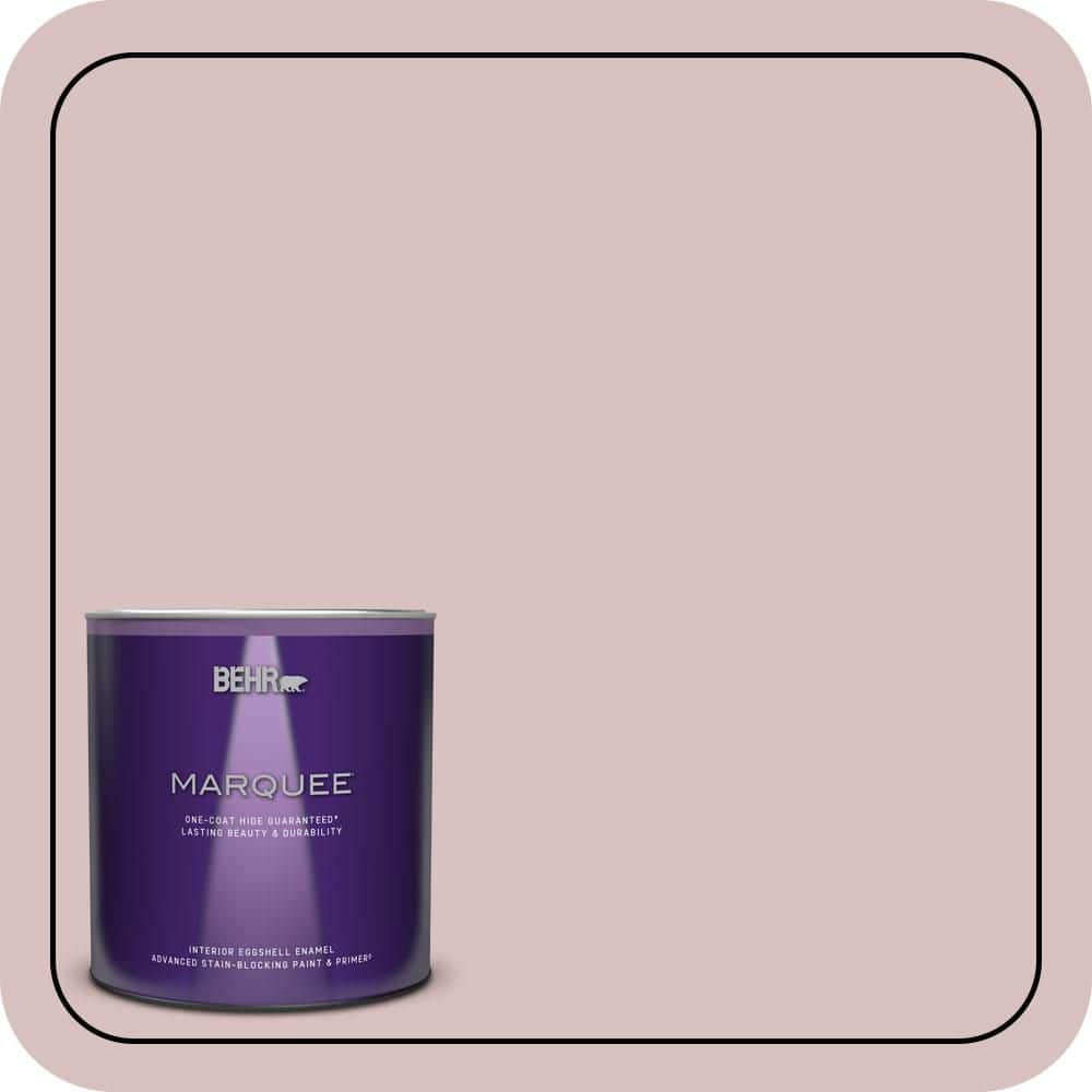 BEHR MARQUEE 1 qt. #PPU17-08 Peony Blush Eggshell Enamel Interior Paint & Primer