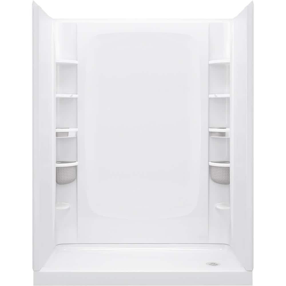Sterling STORE+ 12-Piece Wall Mounted Shower Caddy in White Finish (2)