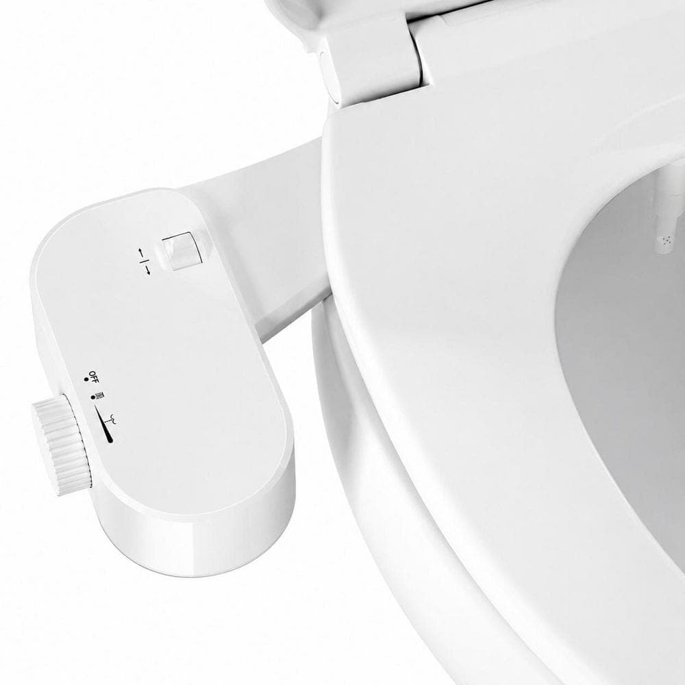 Anqtovp Bidet Toilet Seat Attachment with Self-Cleaning Function, Adjustable 21° Nozzle Control and Child Safety Lock