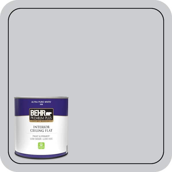 BEHR PREMIUM PLUS 1 qt. #PPU26-16 Hush Ceiling Flat Interior Paint & Primer (2)