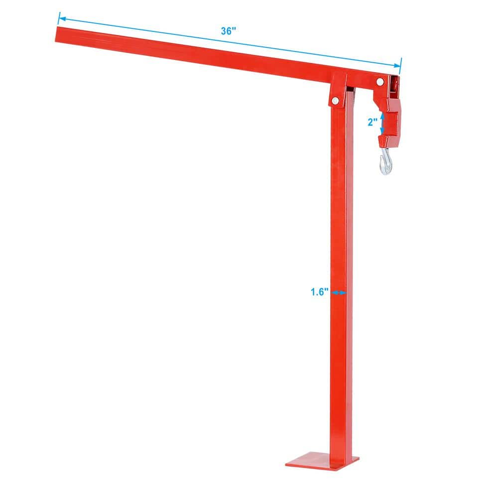 Tidoin 6 in. Red T Composite Post Puller Fence Post Puller for Round Fence Posts (3)