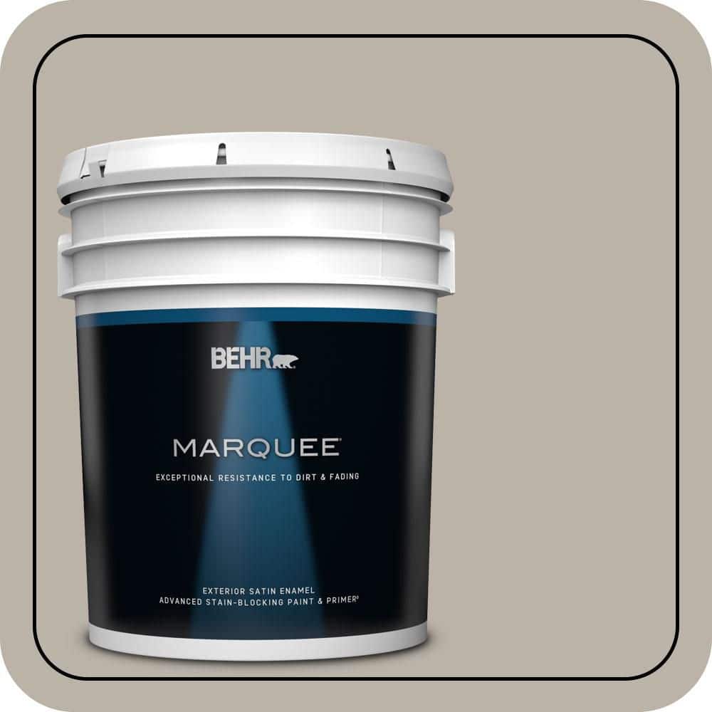 BEHR MARQUEE 5 gal. #MQ2-55 Park Avenue Satin Enamel Exterior Paint & Primer (1)