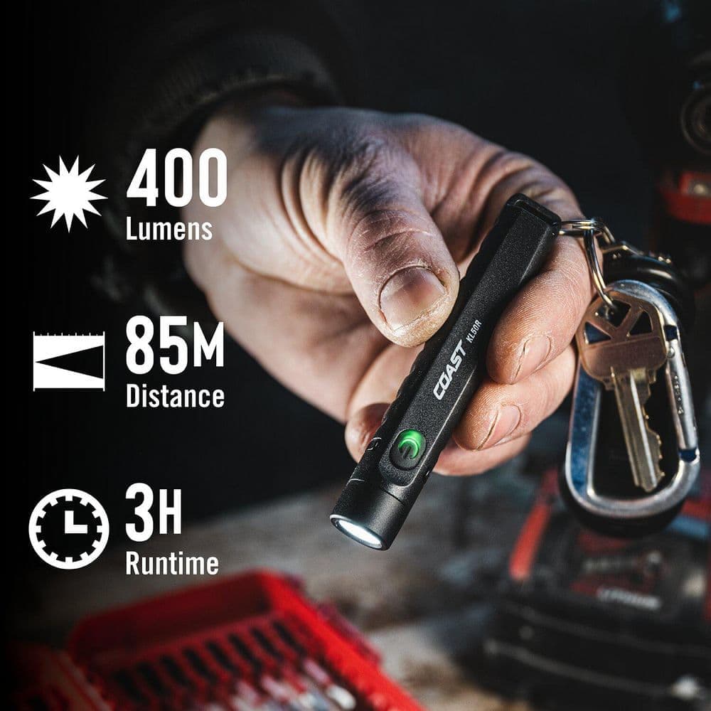 Coast KL50R 400 Lumens Rechargeable Flashlight (3)