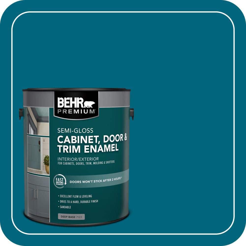 BEHR PREMIUM 1 gal. #P480-7 Striking Semi-Gloss Enamel Interior/Exterior Cabinet, Door & Trim Paint
