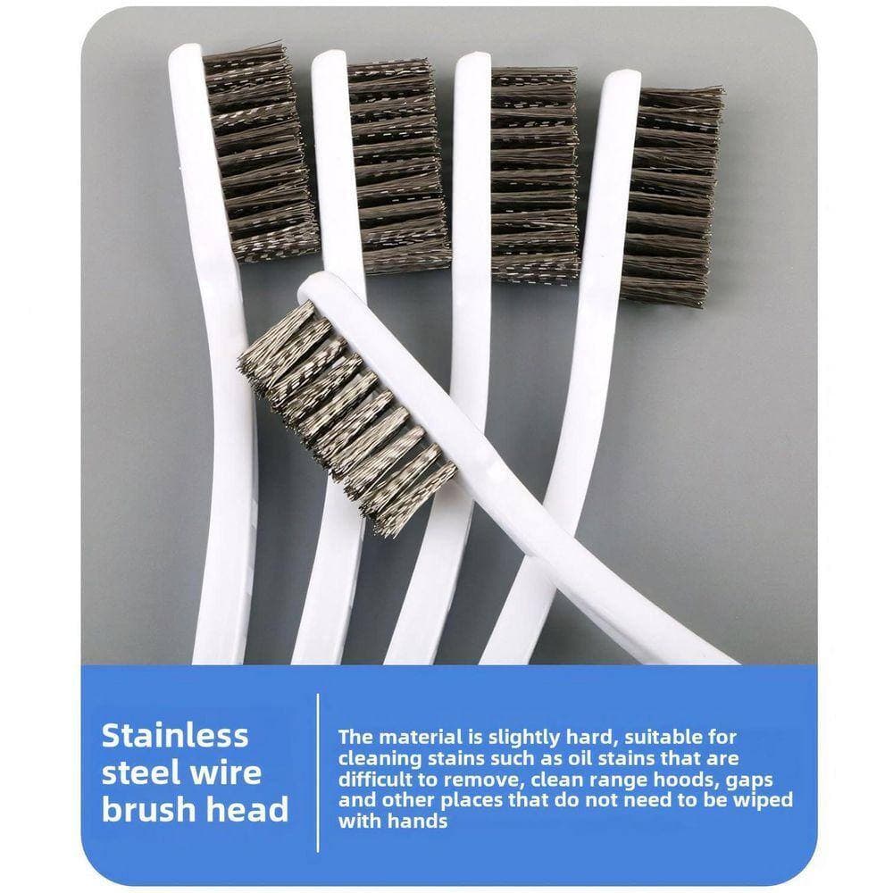 KIWDZFU Heavy-Duty Stainless Steel Wire Cleaning Brushes with Reinforced Bristles for Kitchen and Industrial Use 5-Pack (3)