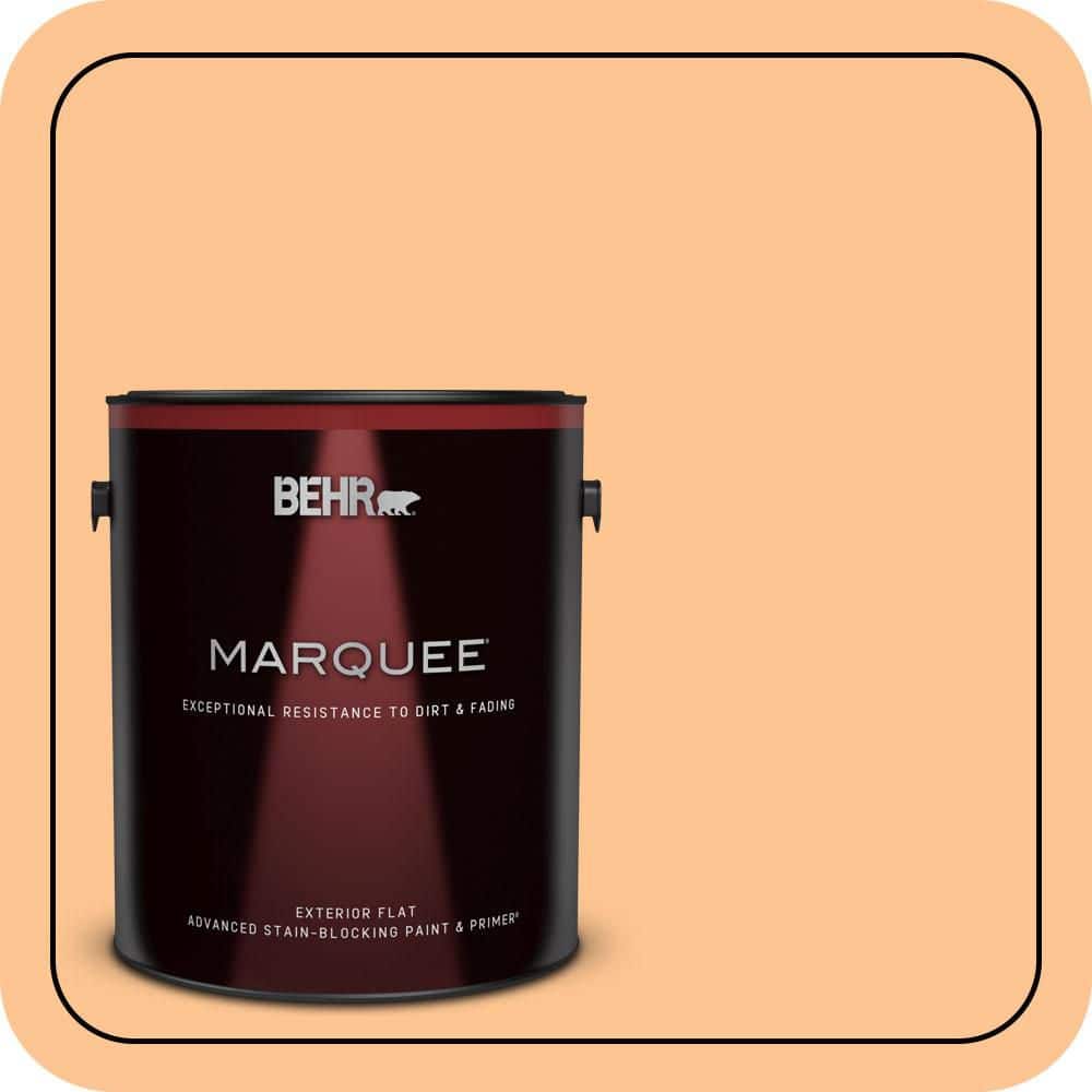 BEHR MARQUEE 1 gal. #P220-4 Dainty Apricot Flat Exterior Paint & Primer