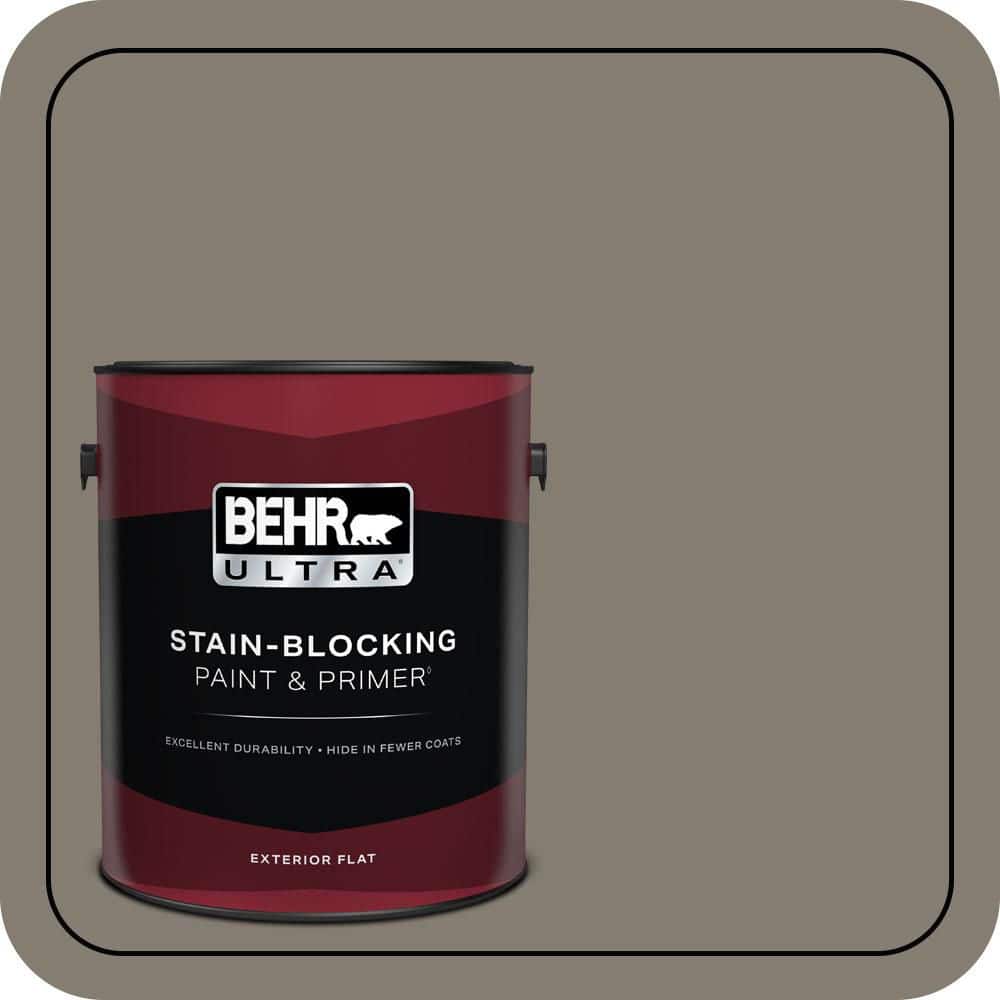 BEHR ULTRA 1 gal. #MQ2-53 Smoky Trout Flat Exterior Paint & Primer