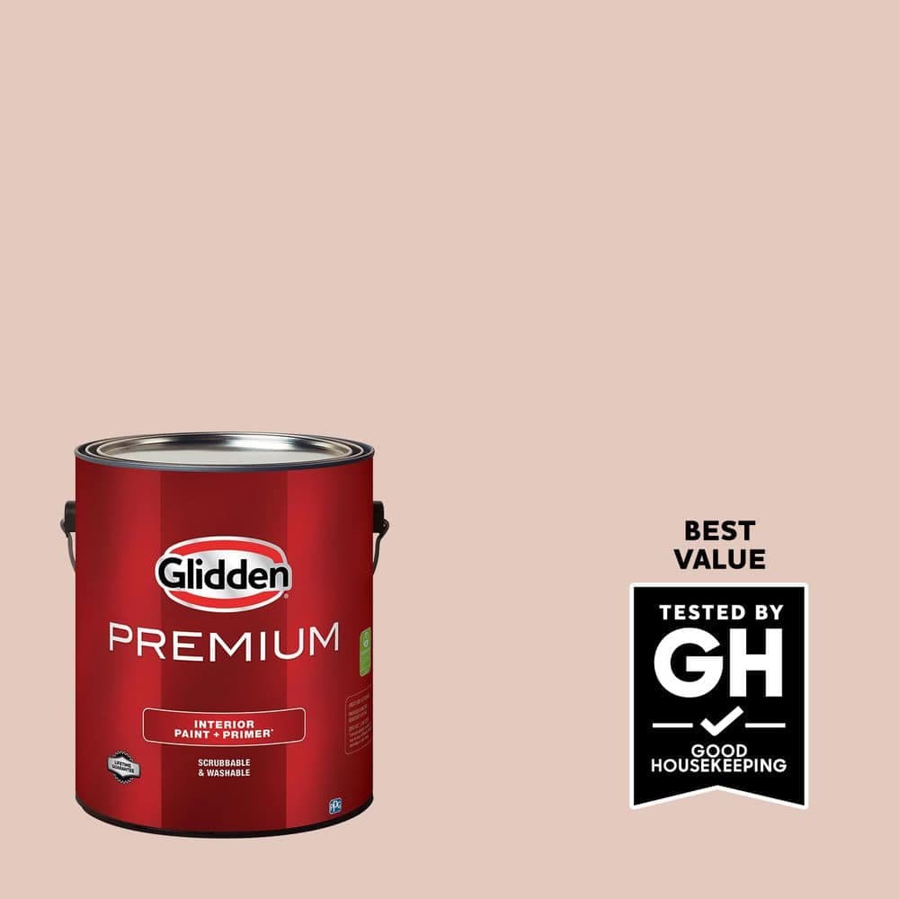 Glidden Premium 1 gal. PPG1068-3 Sultan Sand Flat Interior Latex Paint