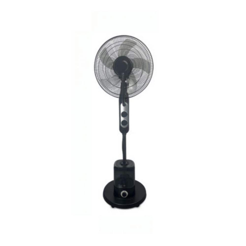 Edendirect 16 in. 3 fan speeds Pedestal Fan in Black with mist cooling and 70° oscillation (1)