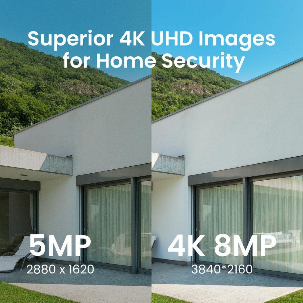 ZOSI 4K UHD 16-Channel(32CH Expandable) 4TB NVR Home Security System with 12 8MP Wired Outdoor Cameras, Dual-Disk Backup (2)
