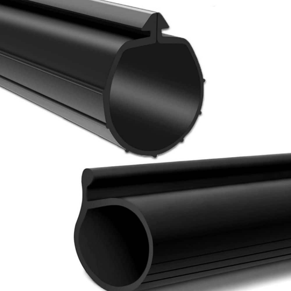 Wellco 16.5 ft. Weatherproof Rubber Garage Door Bottom Seal ThresholdStrip