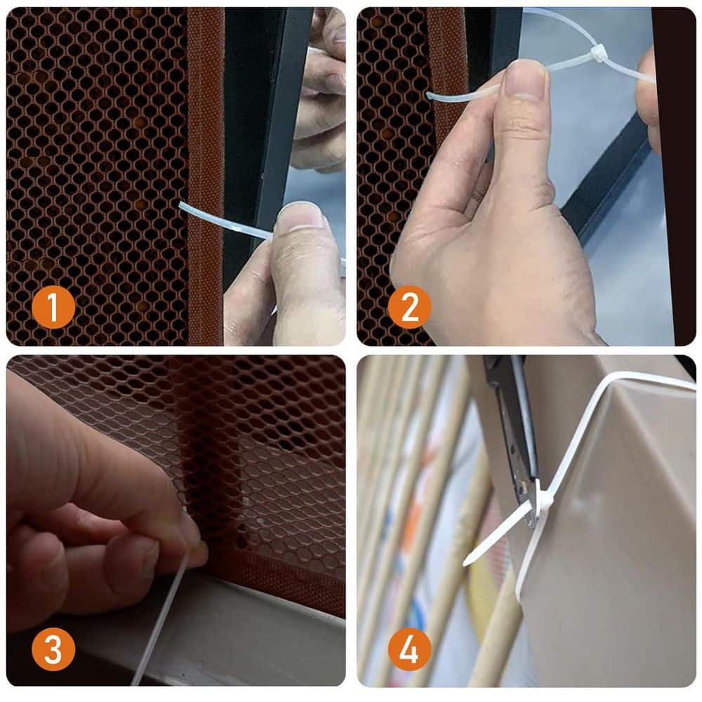 Afoxsos Indoor Outdoor Baby Safety Stair Balcony Banister Rail Guard 10ft x 2.6ft Durable Nylon Mesh Child Protection Net 2 Pack (2)