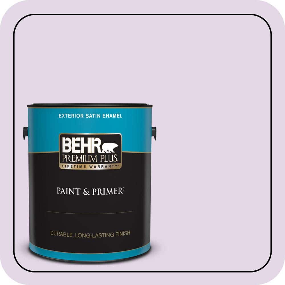 BEHR PREMIUM PLUS 1 gal. #660A-2 Chateau Rose Satin Enamel Exterior Paint & Primer