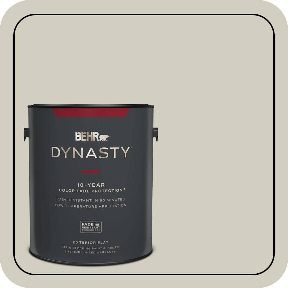 BEHR DYNASTY 1 gal. #N350-2 Sawgrass Flat Exterior Stain-Blocking Paint & Primer