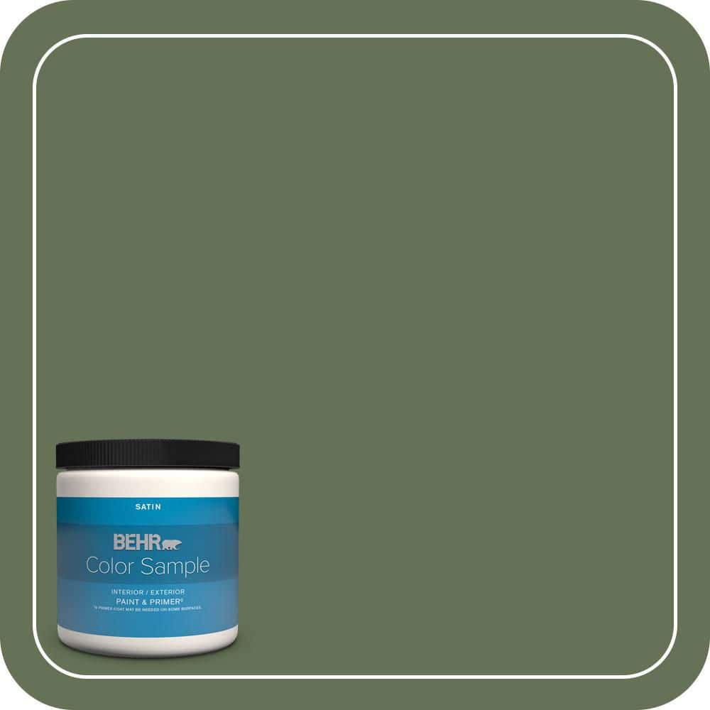 BEHR PREMIUM PLUS #PMD-46 French Tarragon Flat Low Odor & Primer (1)