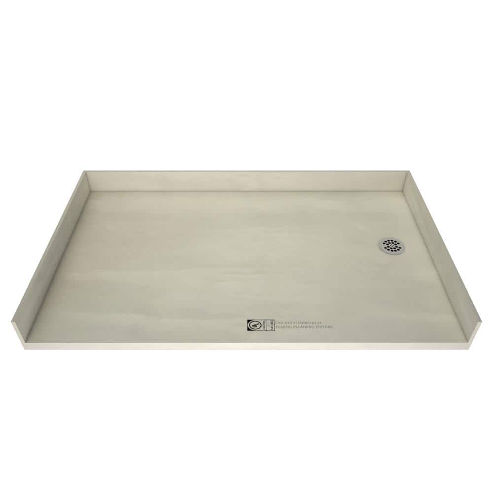 Tile Redi Redi Free 30 in. x 60 in. Barrier Free Shower Base with Right Drain and Polished Chrome Drain Plate (1)
