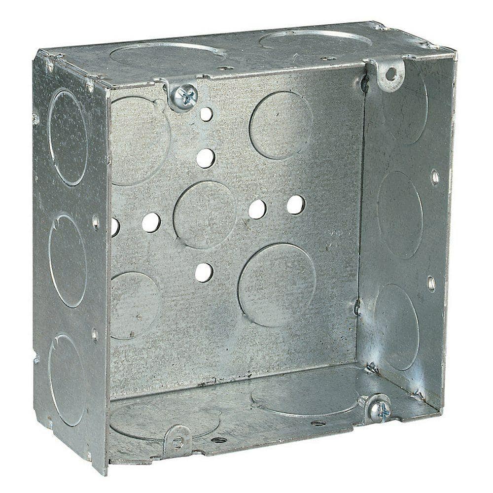 Steel City 4 in. 42 cu. in. 2-1/8 in. Deep Square Box (72171341-20R) (1)