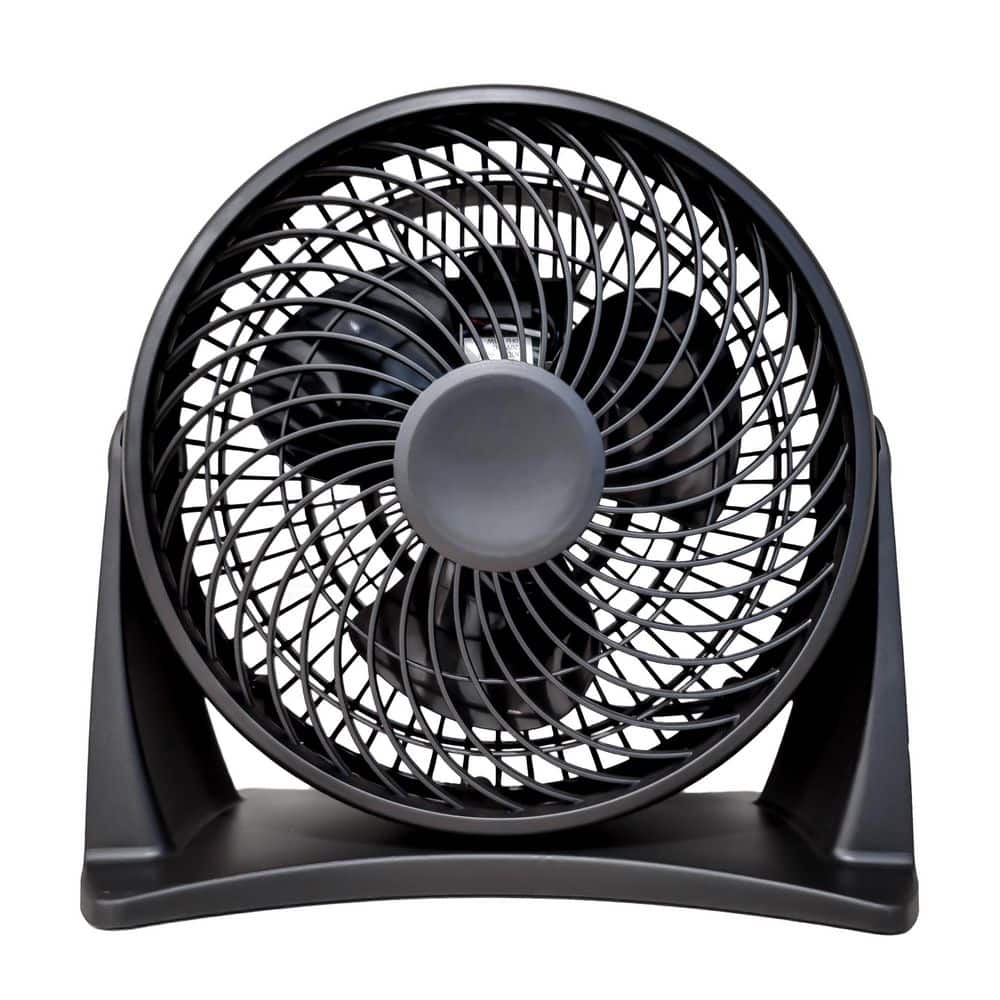 BEYOND BREEZE 8 in. Turbo Fans for Bedroom, 3 Speed Desk Fan with Adjustable Tilt Quiet Room Air Circulator Fan, Black
