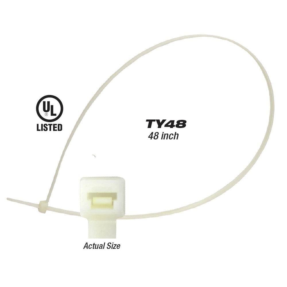 Malco 48 in. Nylon Adjustable Tie (25-Pack) (3)