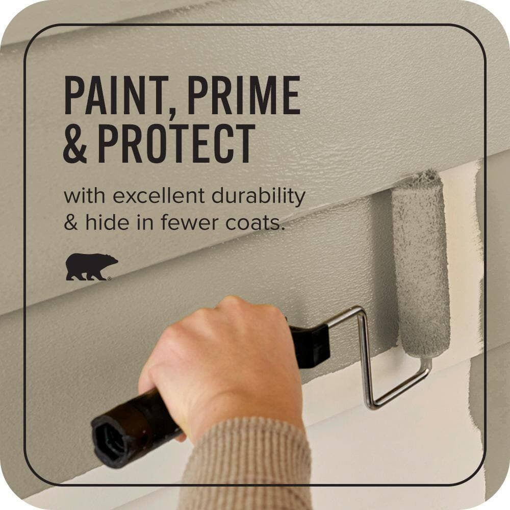 BEHR ULTRA 1 gal. #N330-5 Livingston Semi-Gloss Enamel Exterior Paint & Primer (3)