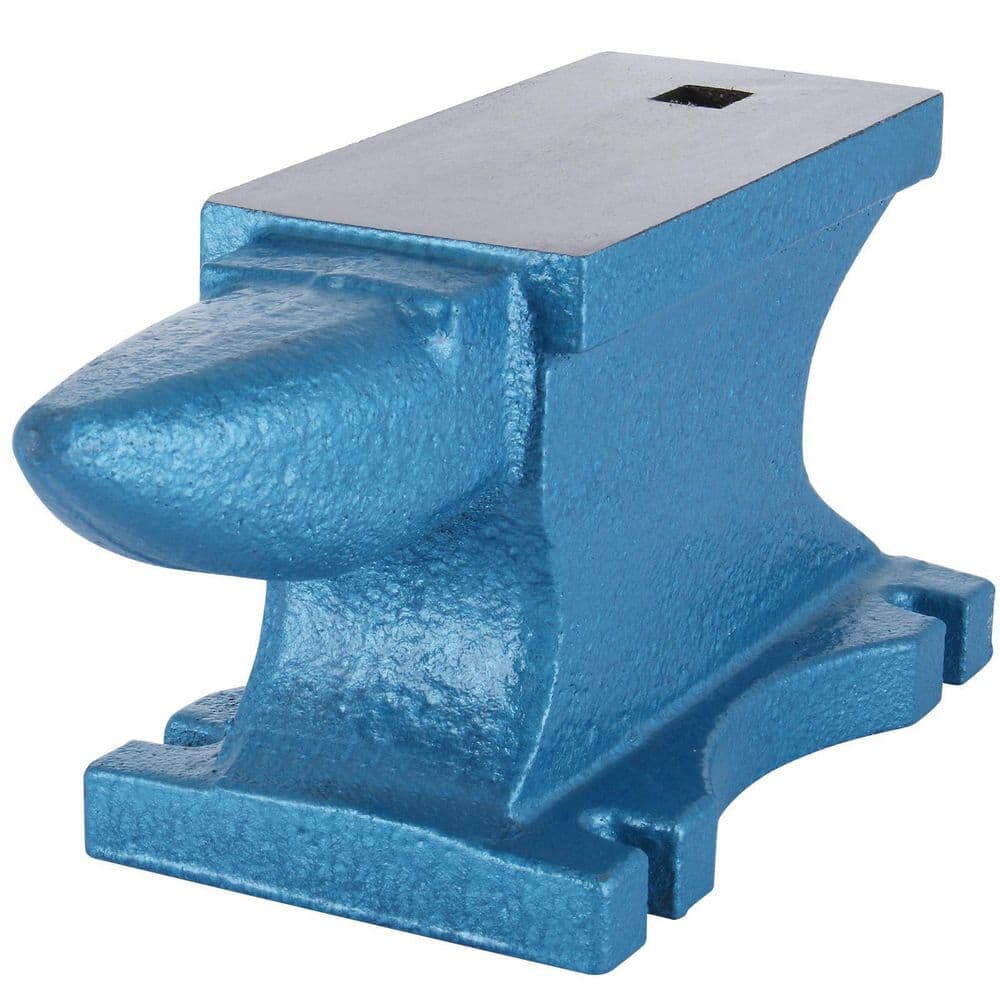 VEVOR Single Horn Anvil 55 lbs. Cast Iron Anvil Round Horn Anvil for Jewelers Metalsmith Tool (1)
