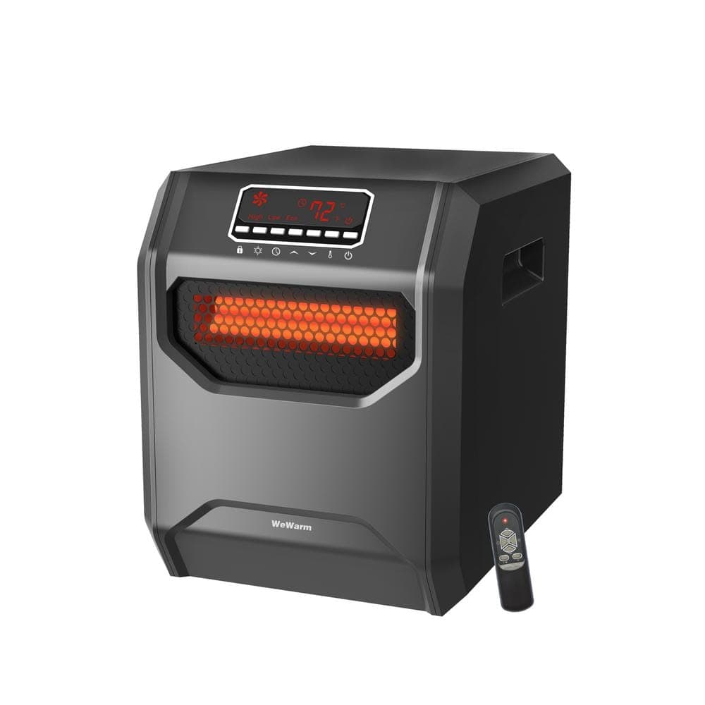 WeWarm Electric 6 Element Infrared Space Heater Black Plastic (1)